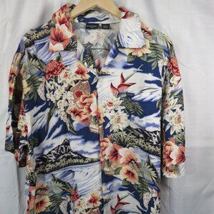 Guess Jeans Men’s Button Up Hawaii Shirt Size Extra Large XL
